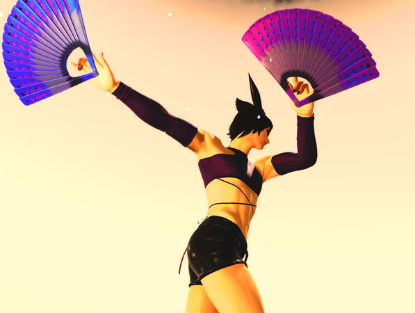 He looks like a miqo'te from this angle...